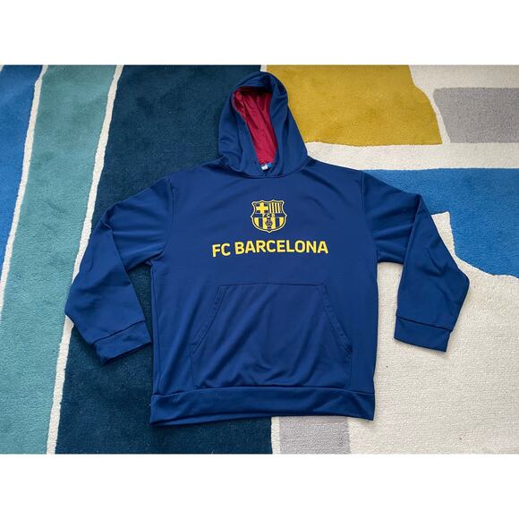 FC Barcelona Official Club Store Pullover Hoodie Sweatshirt Adult Large - Picture 1 of 6